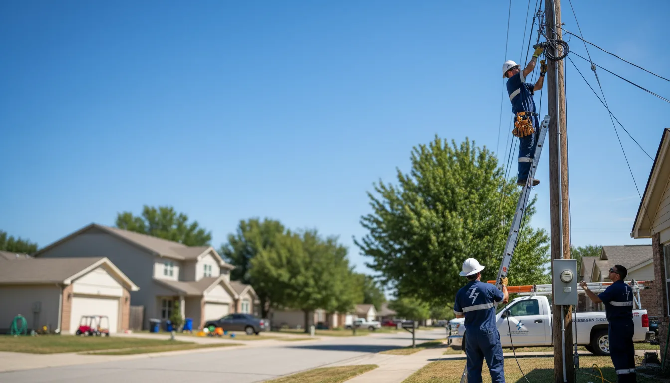 Residential electrician providing installation services in Vickery, OH